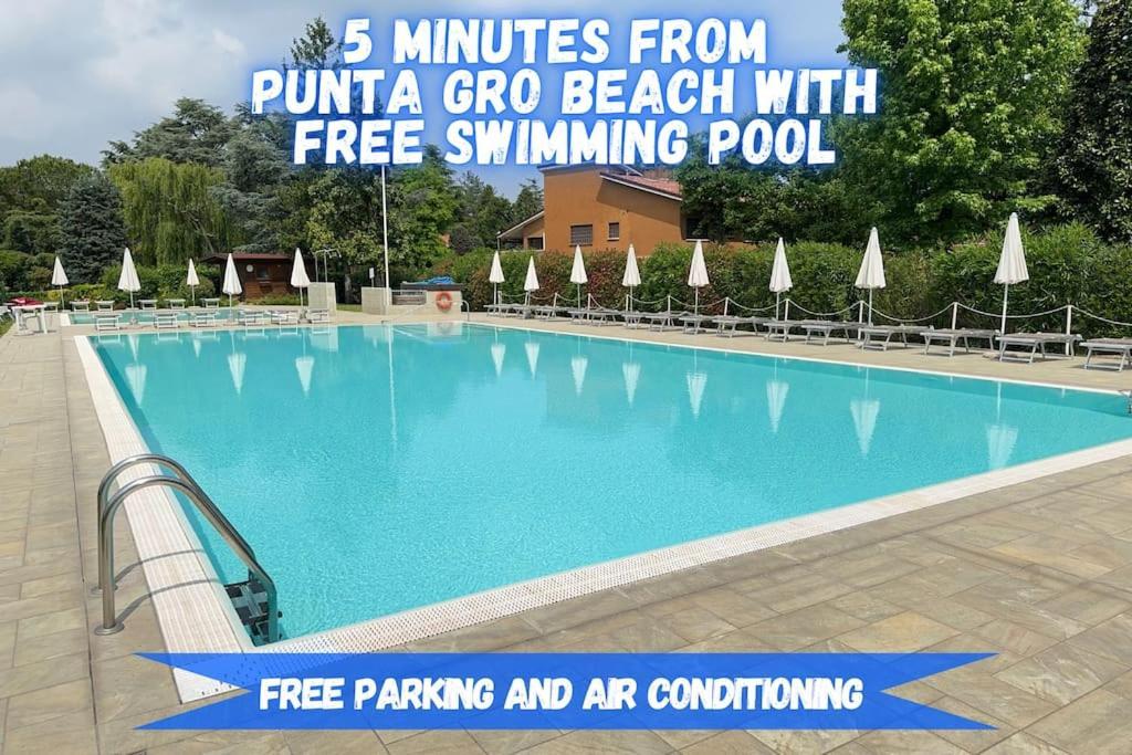 5' From Punta Gro Beach With Free Swimming Pool Sirmione Dış mekan fotoğraf